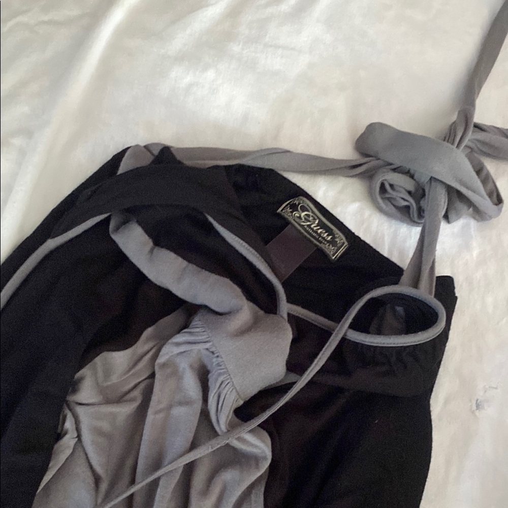 Guess Black and Gray Dress with Tie Straps